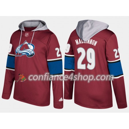 Homme Colorado Avalanche Nathan Mackinnon 29 N001 Chandails à capuchon